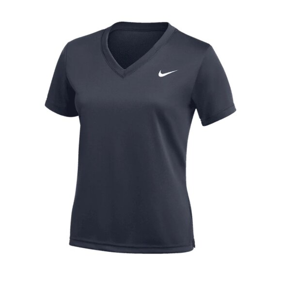 Nike Tops - Nike Pro Women's V-Neck Short Sleeve Training Shirt -Dark Grey - US M